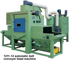 automatic belt conveyer blast machine 1211-12