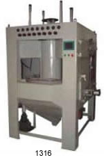 automatic rotary indexing table blast machine