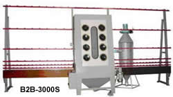 B2B-3000S manual sand blast machine for glass sheet