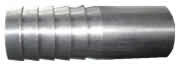 Tungsten carbide venturi nozzle with stick-up aluminium jacket