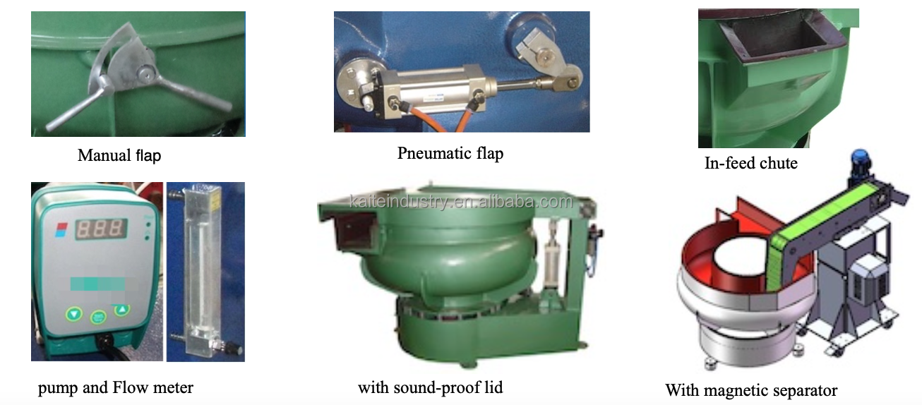 Vibratory finishing machine options