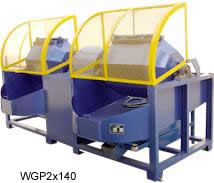 double barrel rotary finishhing machine